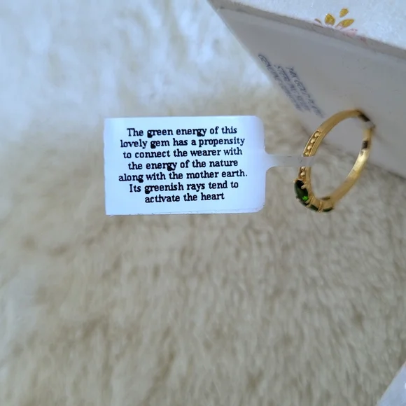 Shivam Triple3️⃣ Chrome Diopside Ring Sz 7 - NIB - Picture 10 of 16